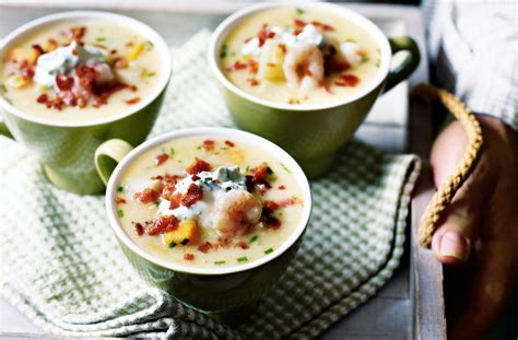 Smoked Haddock Sweet Potato And Prawn Chowder Tesco Real Food