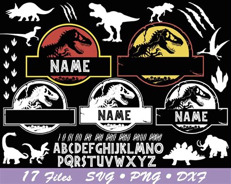 Jurassic Park Svg Jurassic Park Template Svg Dinosaur T Re Inspire