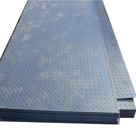 Material Grade EN8 12mm Mild Steel Chequered Plate At Rs 65 Kg In