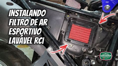 INSTALANDO FILTRO ESPORTIVO LAVÁVEL DA RCI GO POWER YouTube