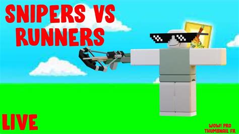 Playing Snipers Vs Runners Live Roblox Bedwars Youtube