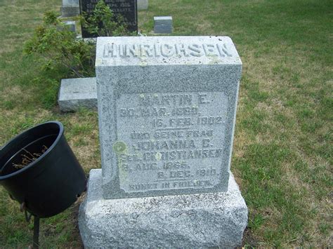 Martin Eduard Hinrichsen 1860 1902 Mémorial Find a Grave