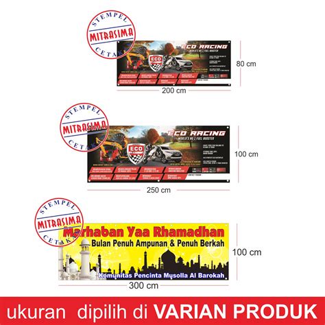 Banner Spanduk Ukuran Dan Desain Custom Lazada Indonesia