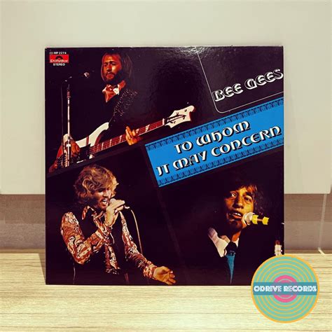 Bee Gees To Whom It May Concern Used Vinyl Lp From Japan Shopee