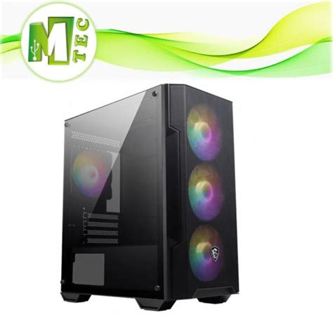 Msi Mag Forge M100A Mesh Case M Atx Mid Tower 4 Fans MTEC