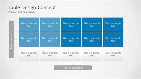 Table Design Concept for PowerPoint - SlideModel