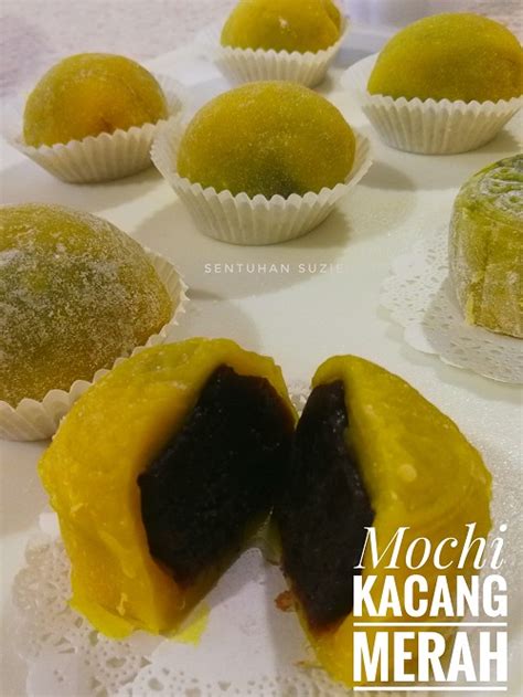 Cara Buat Kuih Mochi Kacang Merah • Resepi Bonda