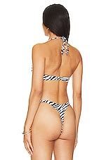 Monica Hansen Beachwear Wild Stripes Underwire Bikini Top In Zebra