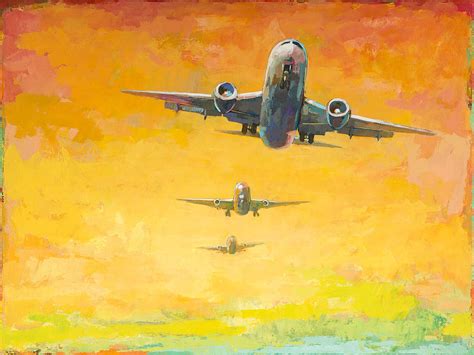 Arrivals 4 Painting By David Palmer