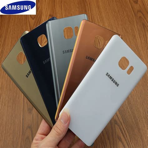 Original For Samsung Galaxy Note5 Note 5 Back Battery Cover 3D Glass ...