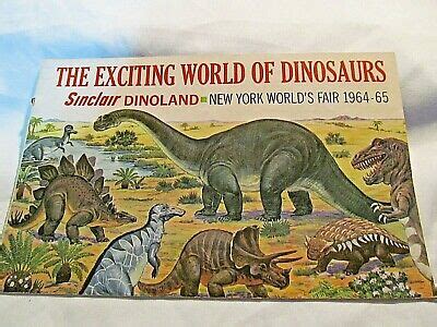 Original Worlds Fair Sinclair Dinoland Exhibit Brochure Ebay