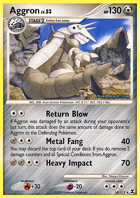 Aggron -- Rising Rivals Pokemon Card Review | PrimetimePokemon's Blog