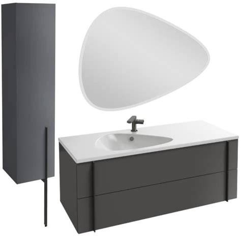 Meuble Lavabo Simple Vasque Cm Jacob Delafon Nouvelle Vague Gris