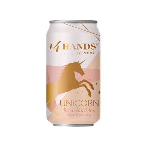 14 Hands Unicorn Rosé Bubbles Is Actually Magic In A Can