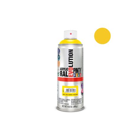 Peinture En Aérosol Pintyplus Evolution 520cc Ral 1021 Jaune Colza à