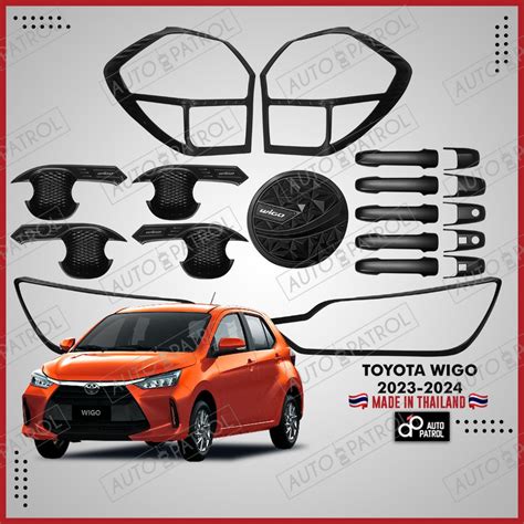 TOYOTA WIGO 2023 2024 V1 Combo Set Garnish Matte Black Made In