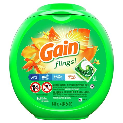 Gain Flings Laundry Detergent Soap Pacs 60 Ct Original Scent Buy Gain