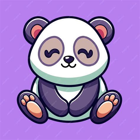 Premium Vector Cute Panda Sleeping Cartoon Vector Icon Illustration