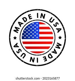 Made Usa Silver Badge Icon Central Stock Vector Royalty Free