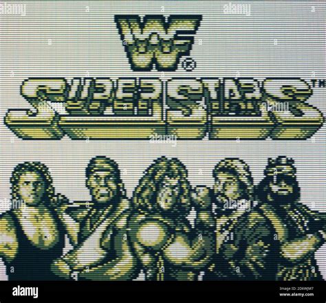 WWF Superstars - Nintendo Gameboy Videogame - Editorial use only Stock ...