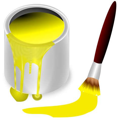 Clipart - color bucket yellow