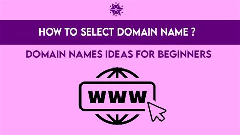 How To Select Domain Name Domain Names Ideas For Beginners Youtube