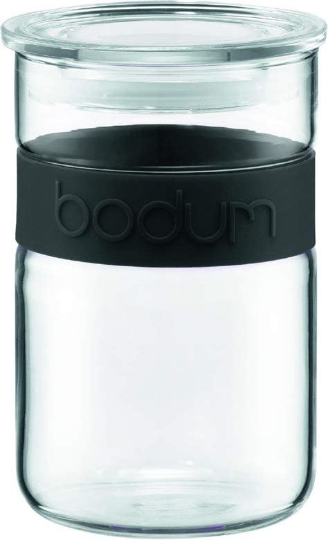 Bodum Presso Storage Jar Borosilicate Glass 06 L Black