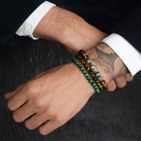 Men S Beaded Bracelets Uk Ommo London Jewellery