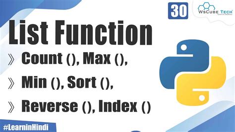 What Are List Function In Python Explain In Detailed Python Tutorial