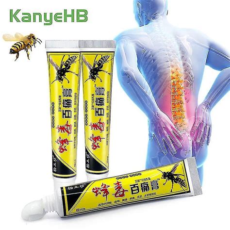 3pcs Bee Venom Pain Relief Ointment Relieve Joint Muscle Pain Plaster