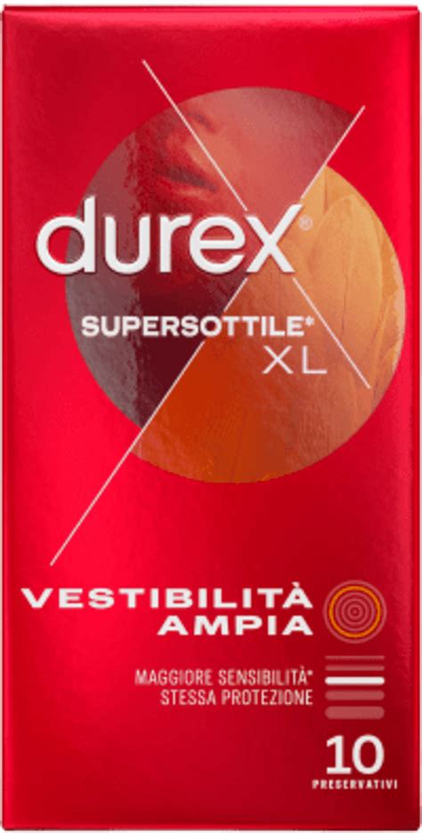 Durex Preservativi Supersottili Xl Vestibilit Ampia Pz Dm Italia