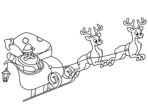 Sleigh Coloring Pages - Free Printable Coloring Pages for Kids