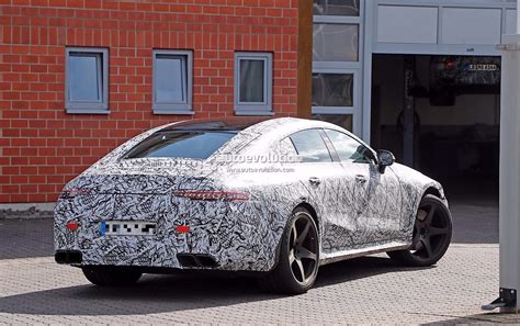 Spyshots Mercedes Amg Gt Four Door Finally Shows Its Voluptuous