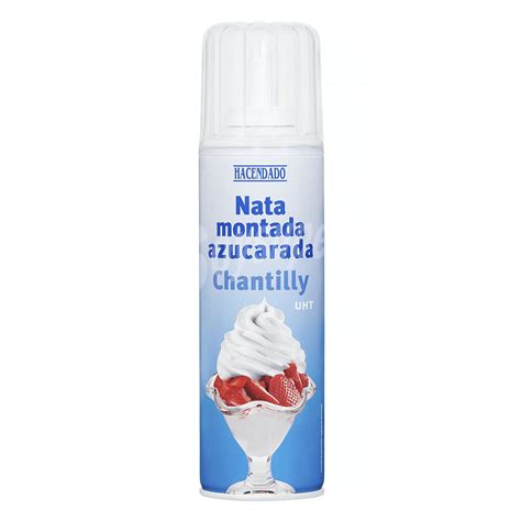 Hacendado Nata Montada Spray Bote 250 G