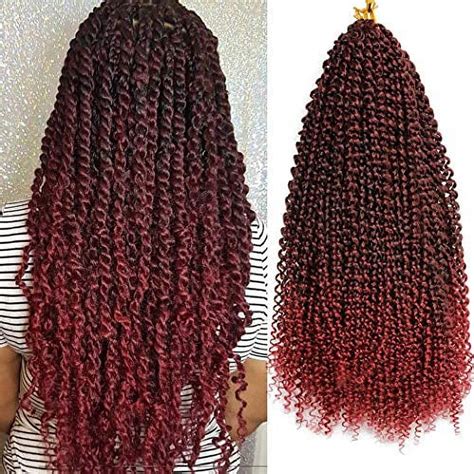 Packs Passion Twist Hair Inch Bohemian Curl Passion Twist Crochet