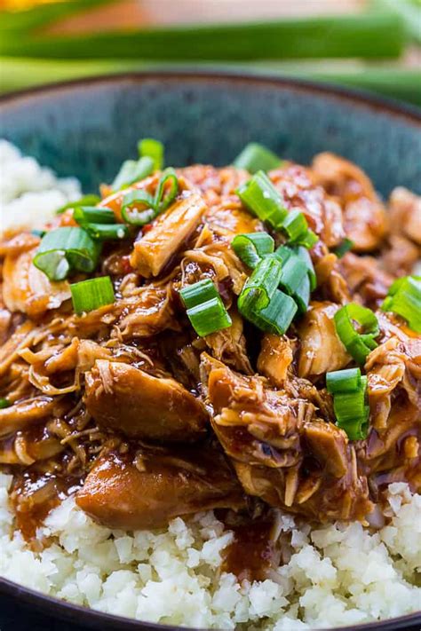 Crock Pot Low Carb Bourbon Chicken Skinny Southern Recipes