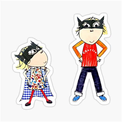 Charlie And Lola Sticker For Sale By Shining Art Redbubble