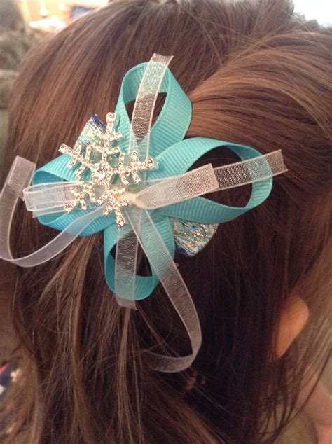 Elsa Frozen Hair Bow Elsa Frozen Hair Frozen Hair Hair Bows