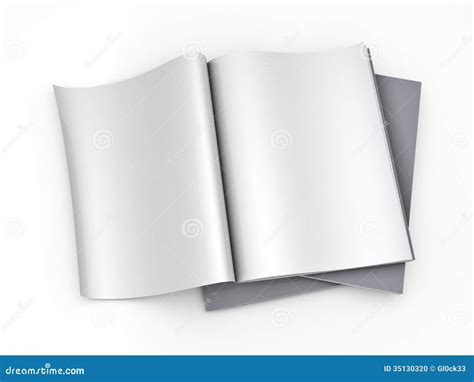 Magazine Blank Page Template Stock Photo - Image: 35130320