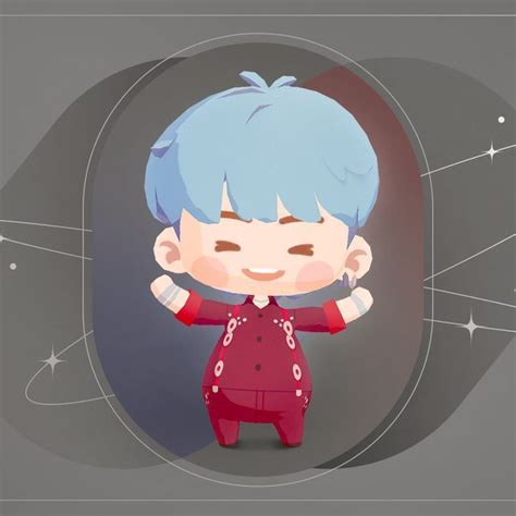 Bts Suga Bangtan Gaming Merch Kuki Min Yoongi Cartoon Characters