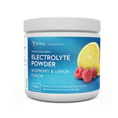 Dr Bergs Electrolyte Powder Raspberry Lemon Flavor G J S D