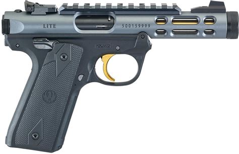 Ruger Mark Iv 2245 Lite Rimfire Semi Auto Pistol 22 Lr 44 Threaded Diamond Grey Anodized