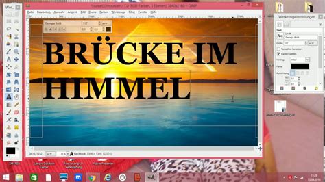 Gimp Tutorial Deutsch Hintergrund Transparent Machen Und Bild In Bild