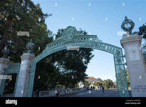 Sather Gate, a focal point on the campus of UC Berkeley, Berkeley ...