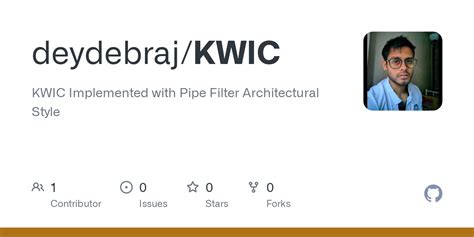 GitHub - deydebraj/KWIC: KWIC Implemented with Pipe Filter Architectural Style