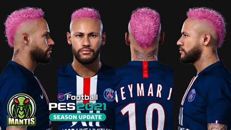 Neymar Pink Hair Face By Junior Mantis For Pes Pc Only Pc