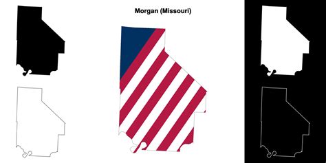 Morgan County, Missouri outline map set 43224086 Vector Art at Vecteezy