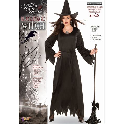 Halloween Black Magic Witch Adult Costume Walmart