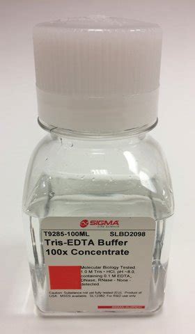 Tris EDTA Buffer Solution 100 T9285 100ML SIGMA ALDRICH SLS Ireland