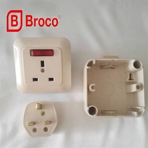 Jual Stop Kontak AC Set Broco Colokan AC Set OB Broco Gracio Colokan Ac